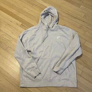 Nike Sweater Mens‎ XL Beige Streetwear Hoodie Oversized Casual Classic Vintage
